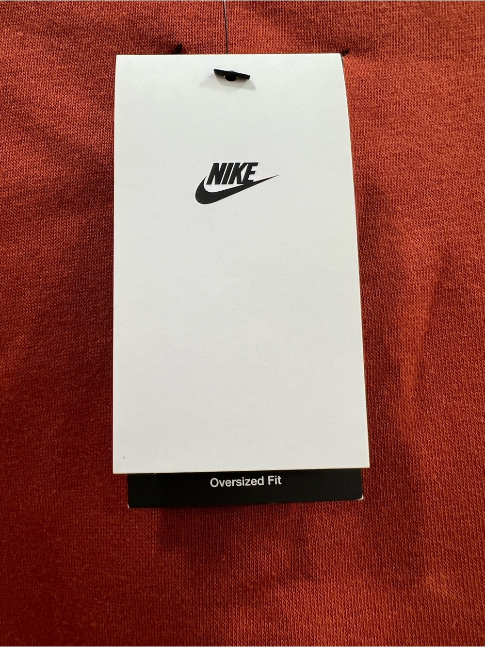 Nike Women's Rust Orange Cropped Crewneck Oversized Fit Sweatshirt Size XL - Picture 4 of 8